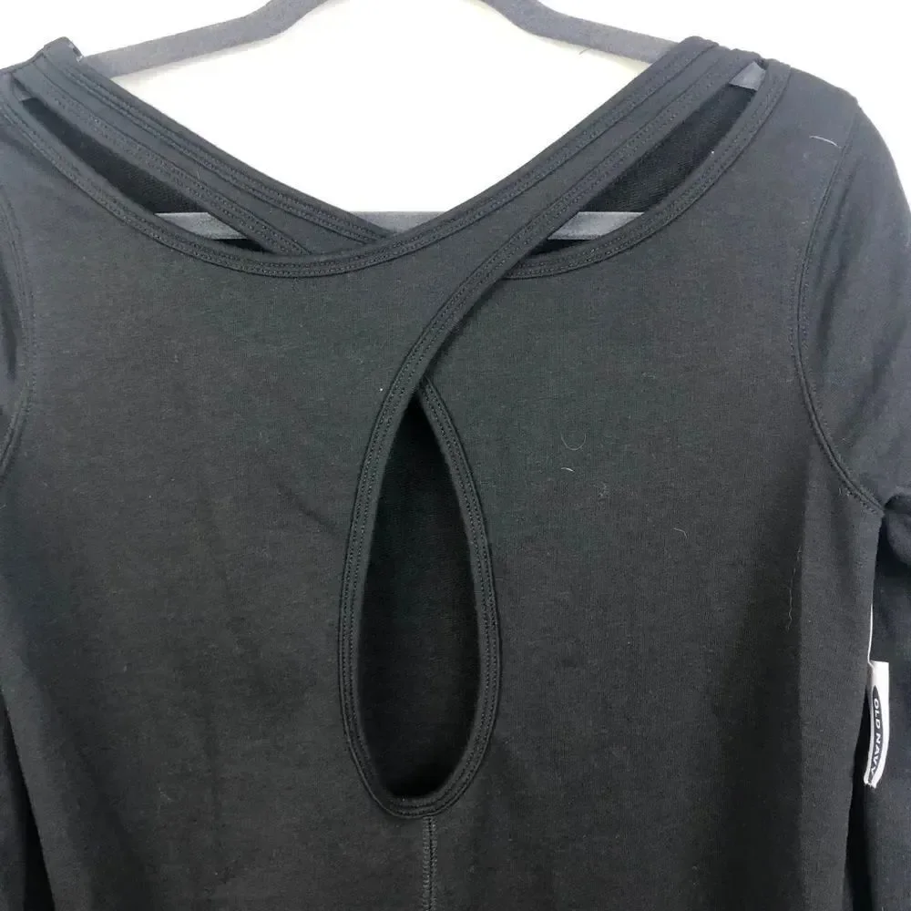 OLD NAVY ACTIVE | Cutout Back Long Sleeve Top S